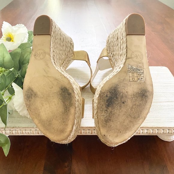 Michael Kors Gold Wedges - Picture 6 of 11
